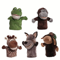 Plush Toy Hand Puppet Cartoon Animal Doll Parent-child Interaction Props