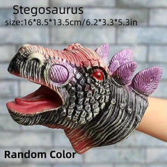 Jurassic Dinosaur T-Rex Hand Puppet Gloves Rubber Triceratops Pteros