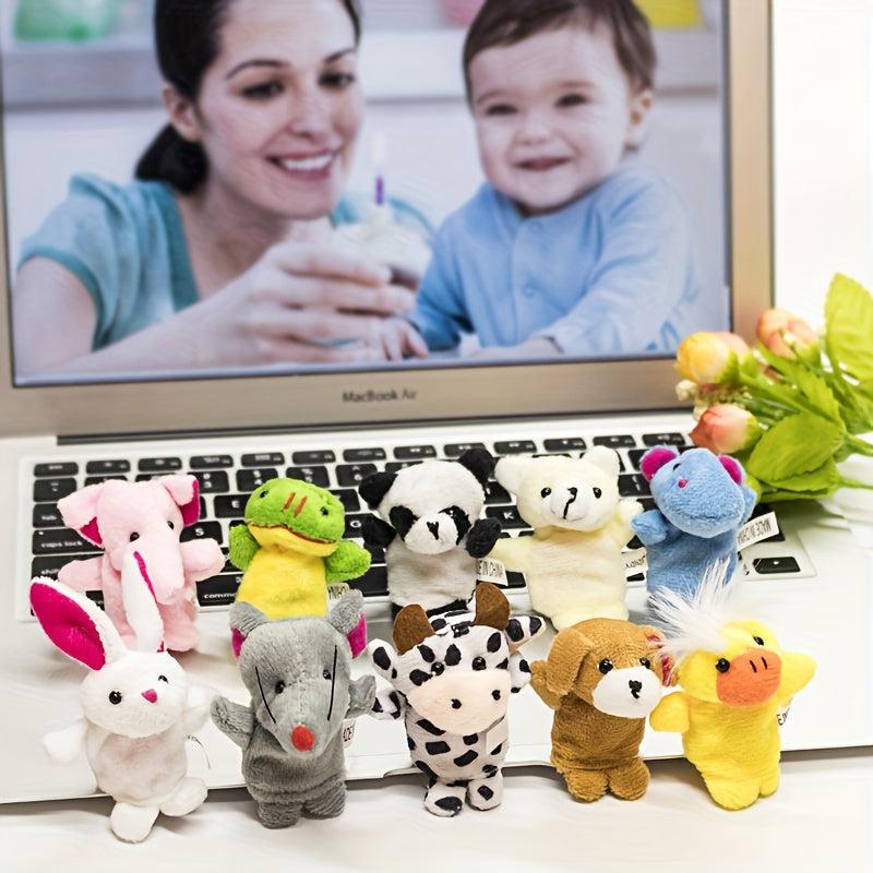 10pcs Animal Finger Dolls Baby Interactive Toys