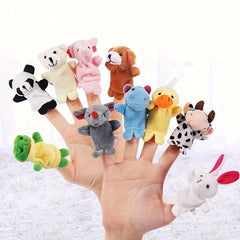 Animal Hand Puppet Set for Children's Storytelling