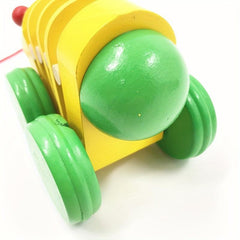 Bamboo and Wood Caterpillar Cart Toy - Educational Gift for Kids
