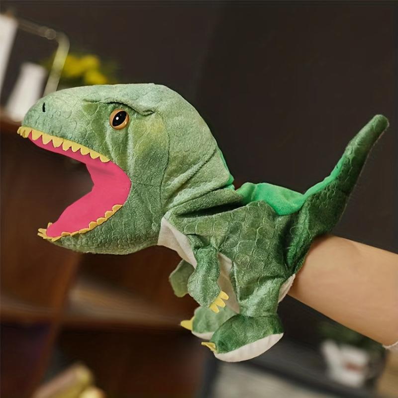 Plush Dinosaur Hand Puppet u2013 Prehistoric Age Simulation