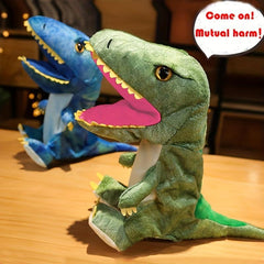 Plush Dinosaur Hand Puppet u2013 Prehistoric Age Simulation
