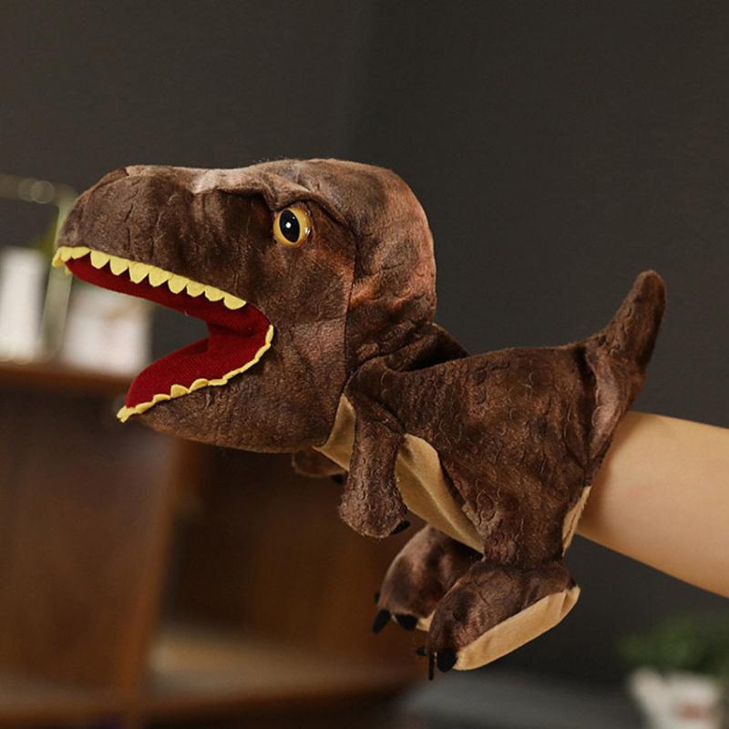 Plush Dinosaur Hand Puppet u2013 Prehistoric Age Simulation