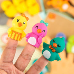 5pcs Mini Plush Finger Puppets Educational Toys for Children