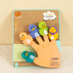 5pcs Mini Plush Finger Puppets Educational Toys for Children