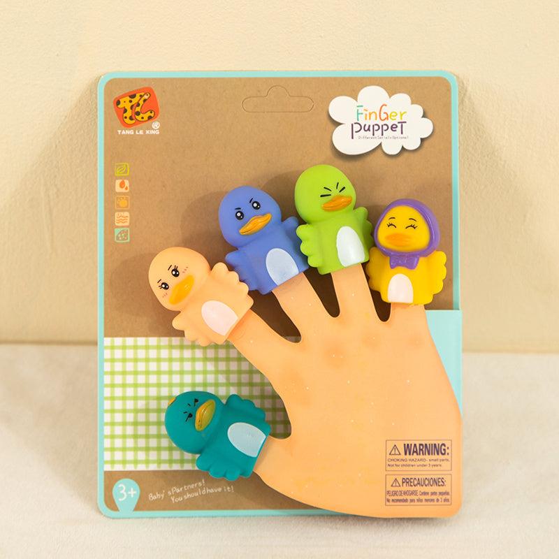 5pcs Mini Plush Finger Puppets Educational Toys for Children