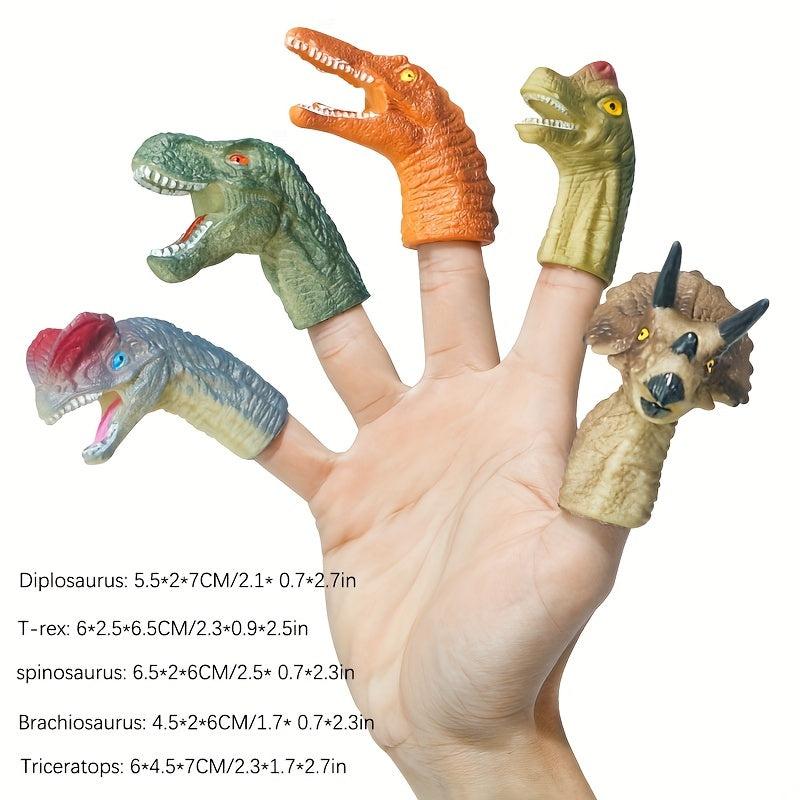Children's T-Rex Finger Doll Soft Glue Dinosaur Toy