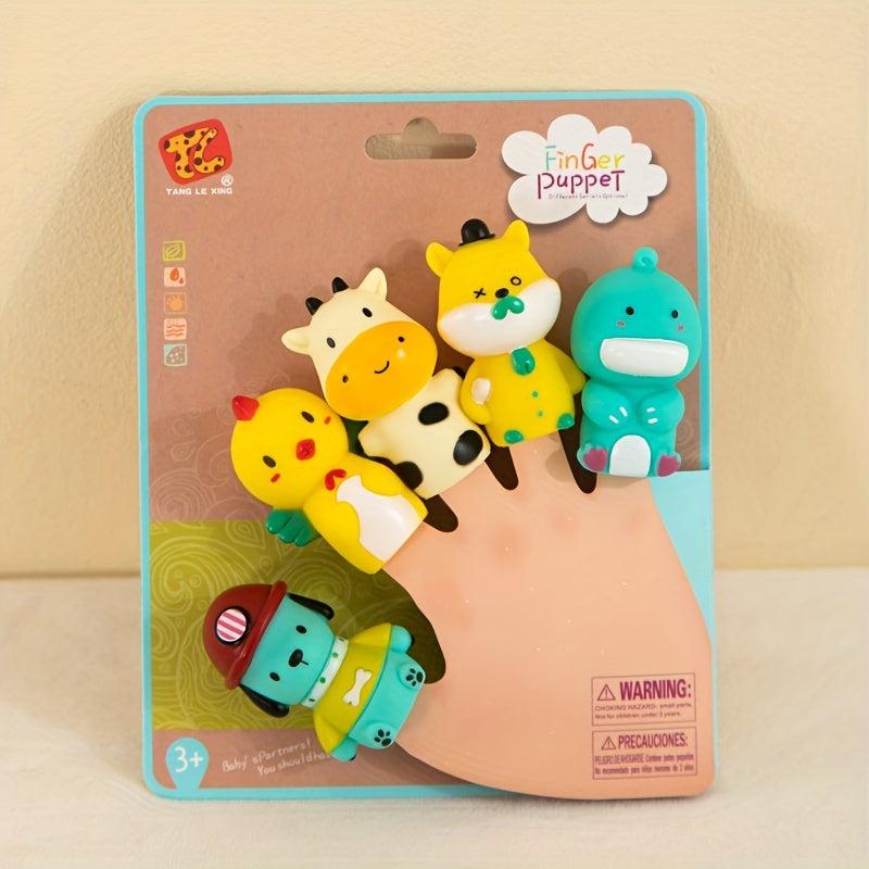 Cartoon Animals Finger Puppets Finger Toys Children's Toys PVC Finger Puppets