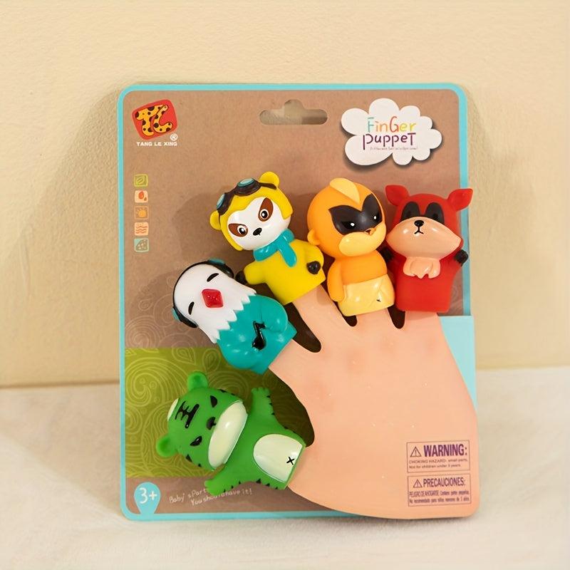 Cartoon Animals Finger Puppets Finger Toys Children's Toys PVC Finger Puppets