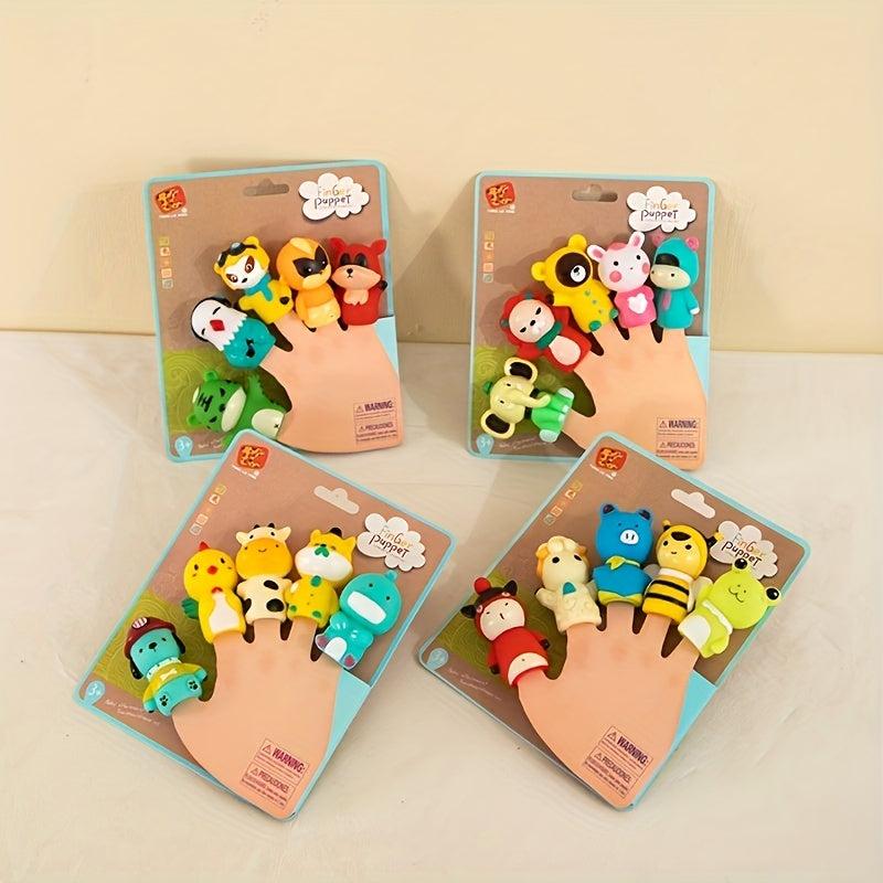 Cartoon Animals Finger Puppets Finger Toys Children's Toys PVC Finger Puppets