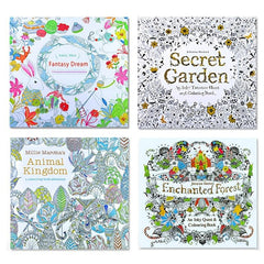 12pcs Watercolor Painting Coloring Book Kit for Kids