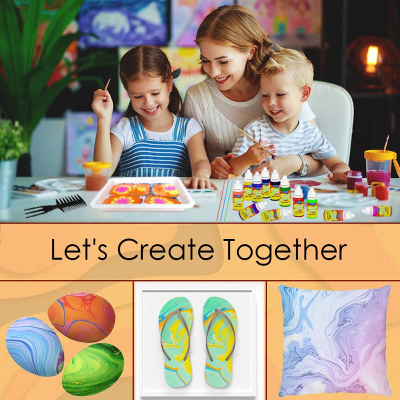 Funwins Water Marbling Paint Set for Kids