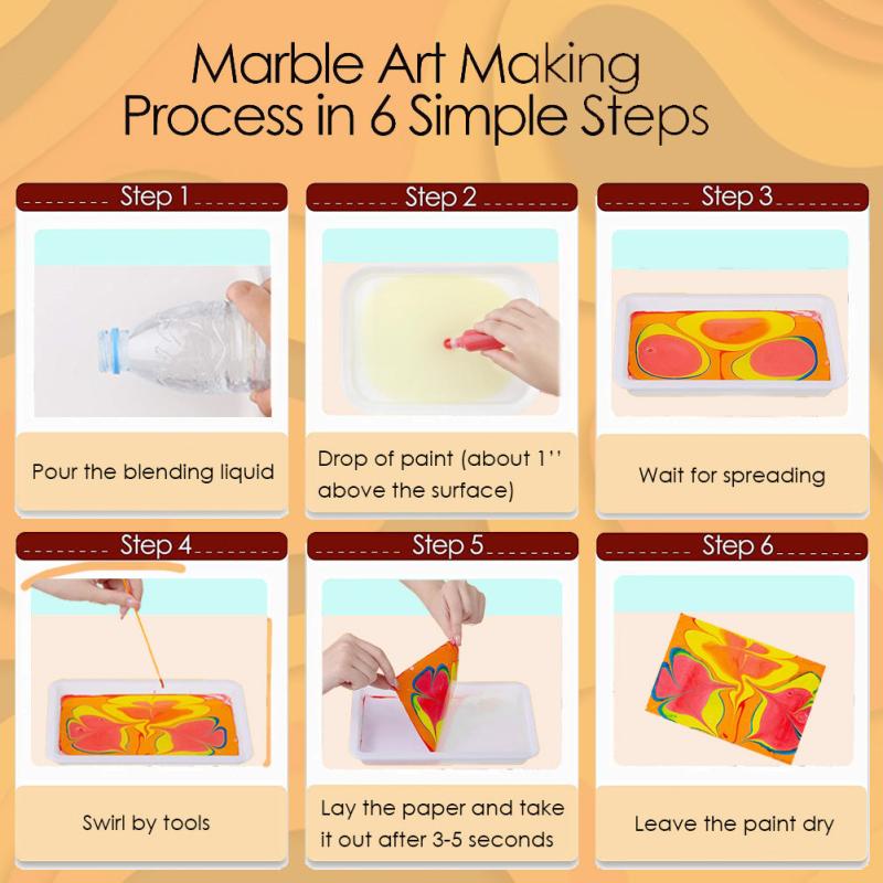 Funwins Water Marbling Paint Set for Kids