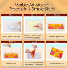 Funwins Water Marbling Paint Set for Kids