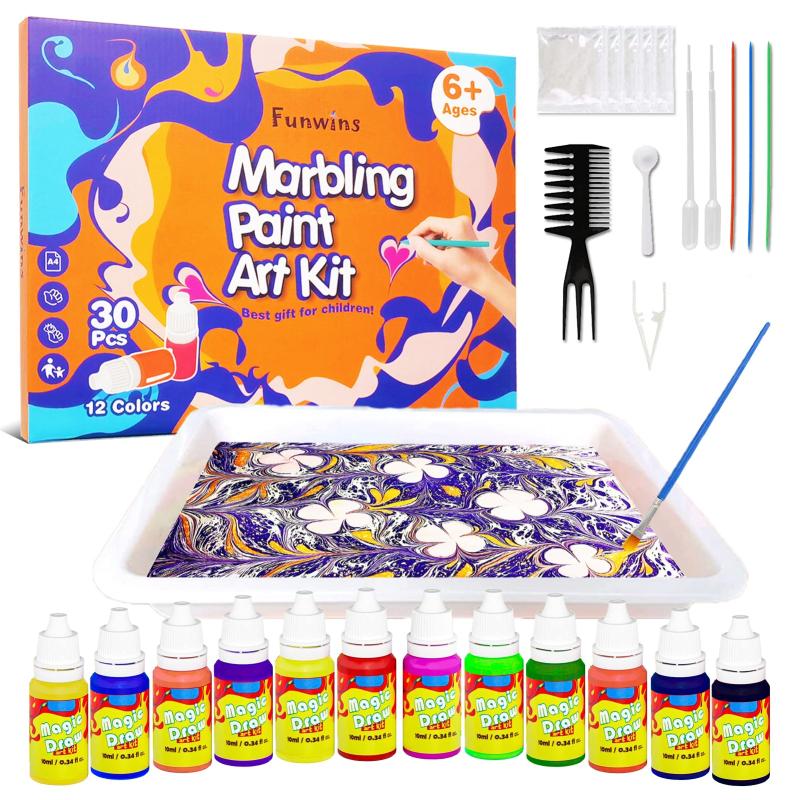 Funwins Water Marbling Paint Set for Kids