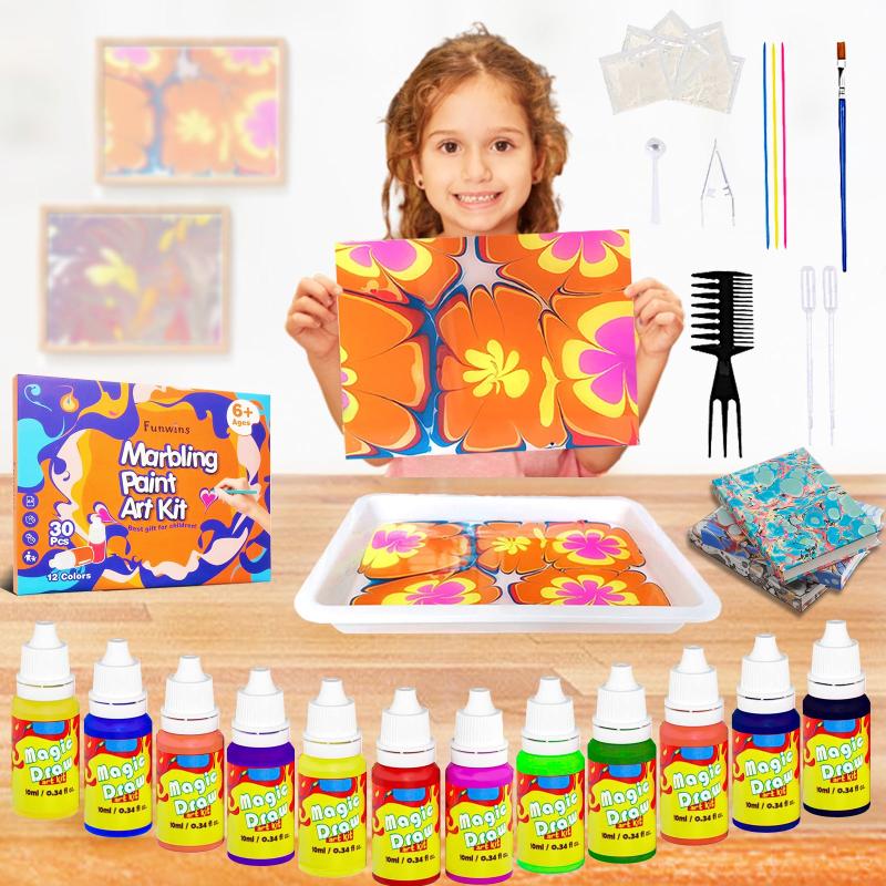Funwins Water Marbling Paint Set for Kids