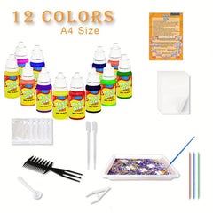 Funwins Water Marbling Paint Set for Kids