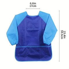 Kid's Waterproof Apron w/ Sleeves for Painting & Mealtime