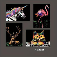 Rainbow Scratch Painting Kit For Adults 35 1X22