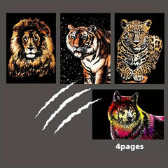 Rainbow Scratch Painting Kit For Adults 35 1X22