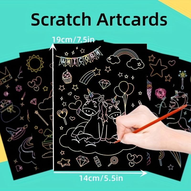 9pcs Scratch Art Set for Kids & Adults