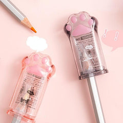 Adorable Cat Claw Pencil Sharpener Heart Shaped For Girly Stationery