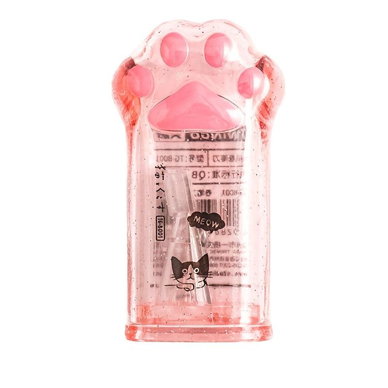 Adorable Cat Claw Pencil Sharpener Heart Shaped For Girly Stationery