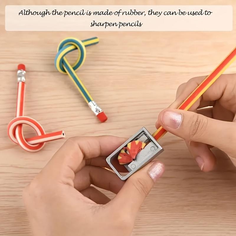 6pcs Bendable Pencils Kids Birthday Party Filler Toys