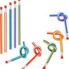 6pcs Bendable Pencils Kids Birthday Party Filler Toys