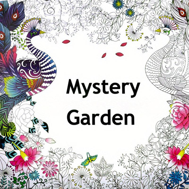 Hand Drawn Secret Garden Coloring Book