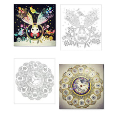 Hand Drawn Secret Garden Coloring Book