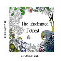 Hand Drawn Secret Garden Coloring Book