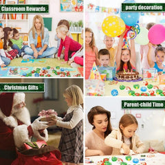 24pcs Christmas Pencil Eraser Party Gift Student Prize Holiday Gift