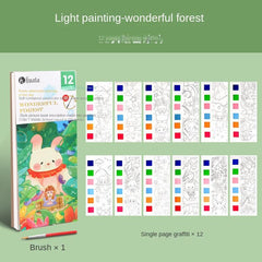 Graffiti Painting Book for Kids, Coloring Paper with Water