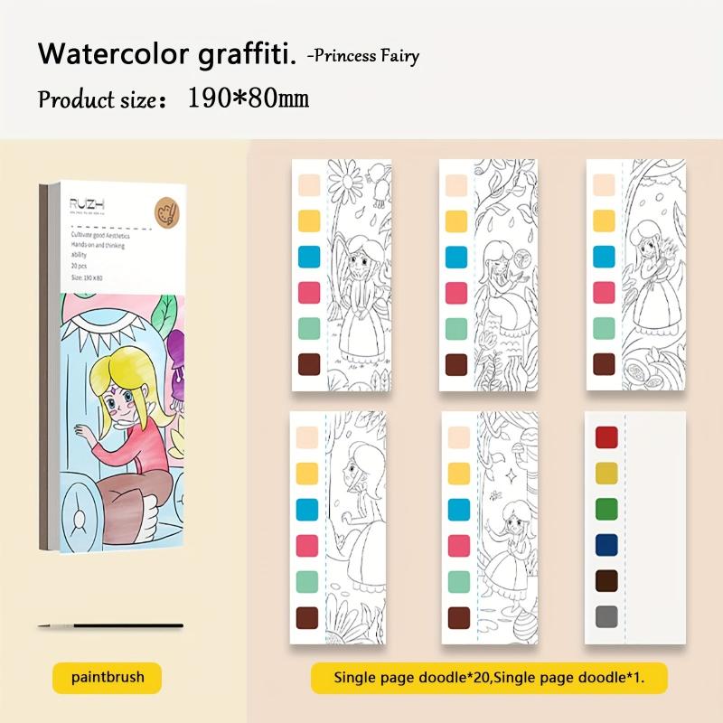 DIY Picture Book Water Painting Set for Kids