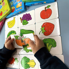 Animal Matching Puzzle For Kids Cognition Cards Pairing Game Toy Gift