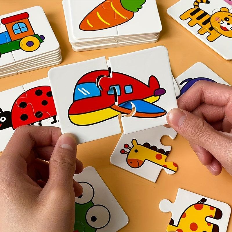 Animal Matching Puzzle For Kids Cognition Cards Pairing Game Toy Gift