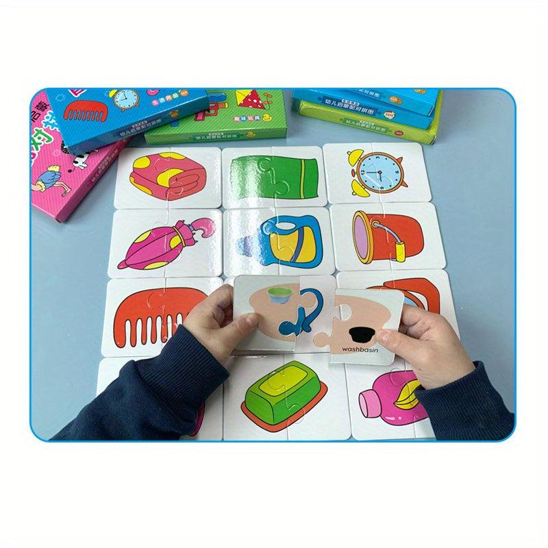 Animal Matching Puzzle For Kids Cognition Cards Pairing Game Toy Gift
