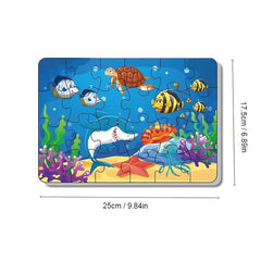 24pcs Ocean Animal Puzzle Educational Toy Birthday Gift