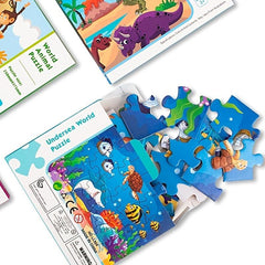 24pcs Ocean Animal Puzzle Educational Toy Birthday Gift