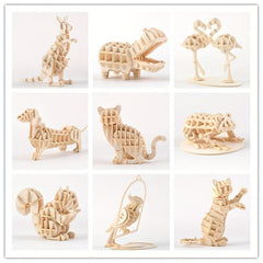 3D Puzzle Animal Assembly Kit Creative DIY Ornament Model