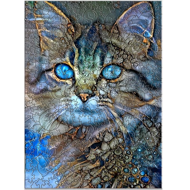 Cat Wooden Puzzle for Children and Adults
