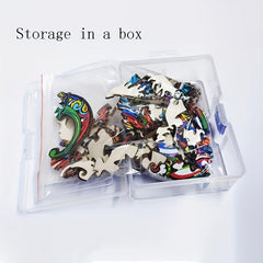 Dragon Wooden Puzzle - Unique Shapes - Birthday Gift - Play at Home