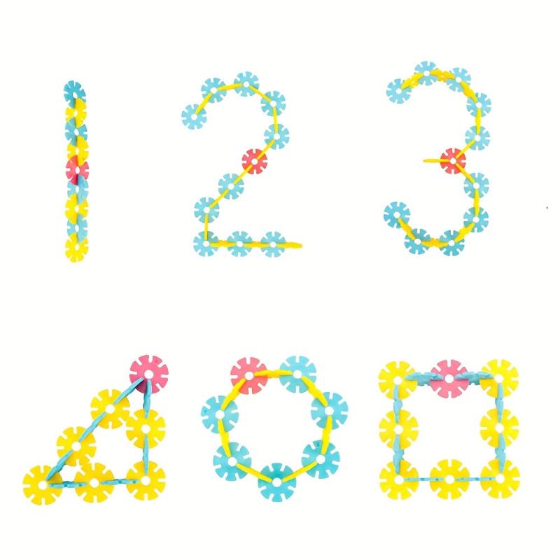 Snowflake Puzzle 3D Jigsaw Game Creative Building Blocks Toy
