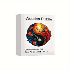 Wooden Yin Yang Jigsaw Puzzle Gift Wrap