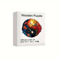 Wooden Yin Yang Jigsaw Puzzle Gift Wrap