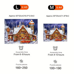 Challenging Wooden Jigsaw Puzzle: Unlock the Magic of Christmas