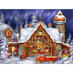 Challenging Wooden Jigsaw Puzzle: Unlock the Magic of Christmas