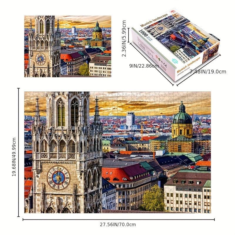 1000 Pieces Puzzle London Tower Puzzle Toy Exercise Concentration